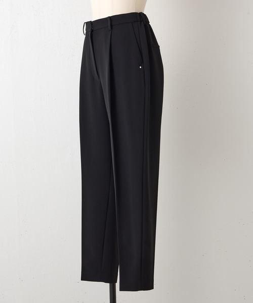 BEARDSLEY(ビアズリー)の「《LIVETART》ダブルクロスタックパンツ(スラックス・レディース・ネイビー/ブラック・FREE)」の6枚目の写真