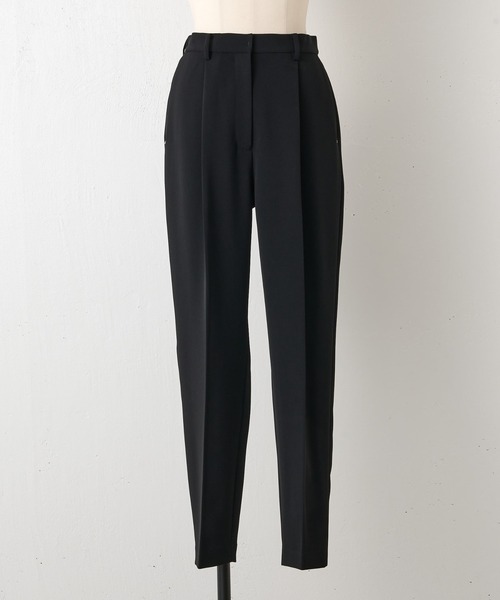 BEARDSLEY(ビアズリー)の「《LIVETART》ダブルクロスタックパンツ(スラックス・レディース・ネイビー/ブラック・FREE)」の3枚目の写真