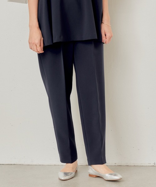 BEARDSLEY(ビアズリー)の「《LIVETART》ダブルクロスタックパンツ(スラックス・レディース・ネイビー/ブラック・FREE)」の20枚目の写真