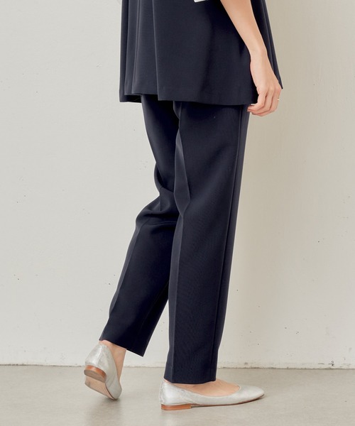 BEARDSLEY(ビアズリー)の「《LIVETART》ダブルクロスタックパンツ(スラックス・レディース・ネイビー/ブラック・FREE)」の21枚目の写真