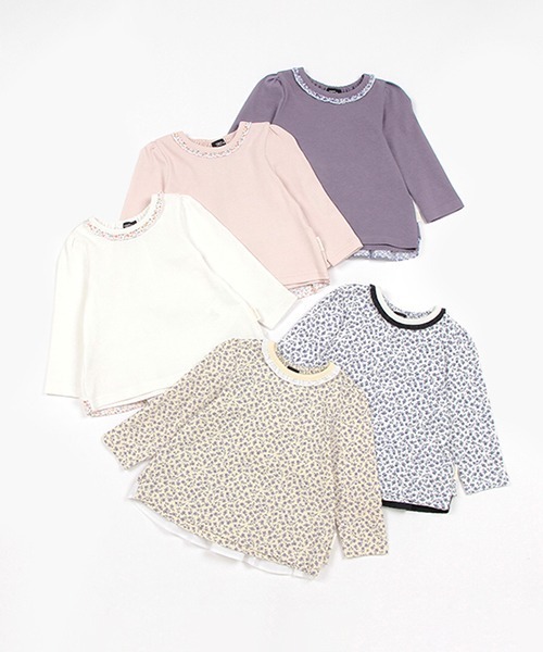 petit main(プティマイン)の「【オーガニック】バックフリル長T(その他・キッズ・ネイビー/ブルー/ライトピンク/オフホワイト/イエロー・90cm/110cm/120cm/80cm/100cm/130cm)」の6枚目の写真