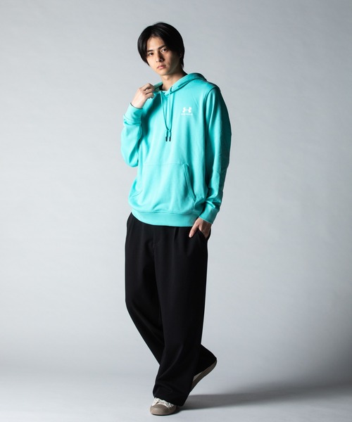 UNDER ARMOUR（アンダーアーマー）の「UAエッセンシャルテリー フーディー（トレーニング/メンズ）（スウェット・メンズ・ブルー系・S/M/L/XL/XXL）」の3枚目の写真