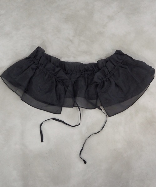 tiptop（ティップトップ）の「【選べる2タイプ】フリル付け衿ベルト（付け襟・レディース・オフホワイト/ブラック/ホワイト系その他/ブラック系その他・FREE）」の13枚目の写真