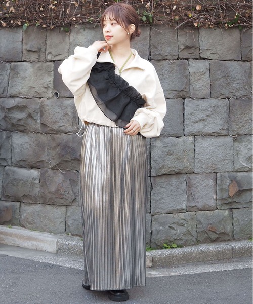 tiptop（ティップトップ）の「【選べる2タイプ】フリル付け衿ベルト（付け襟・レディース・オフホワイト/ブラック/ホワイト系その他/ブラック系その他・FREE）」の16枚目の写真