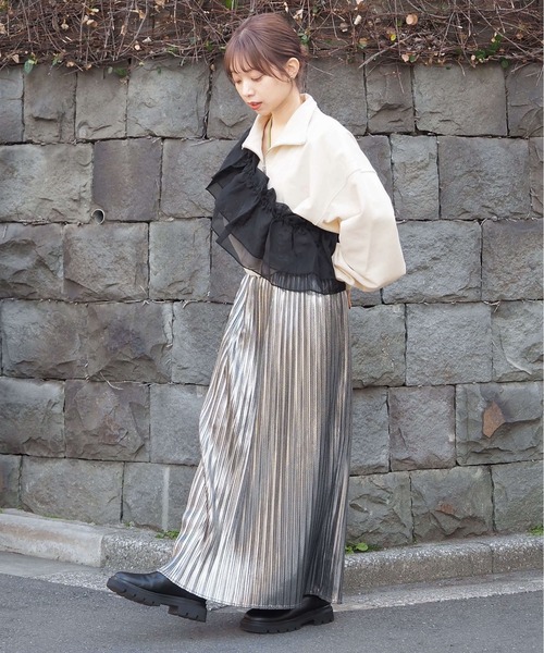 tiptop（ティップトップ）の「【選べる2タイプ】フリル付け衿ベルト（付け襟・レディース・オフホワイト/ブラック/ホワイト系その他/ブラック系その他・FREE）」の17枚目の写真