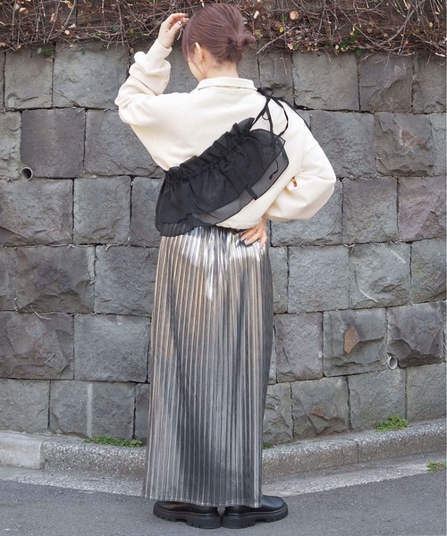 tiptop（ティップトップ）の「【選べる2タイプ】フリル付け衿ベルト（付け襟・レディース・オフホワイト/ブラック/ホワイト系その他/ブラック系その他・FREE）」の10枚目の写真