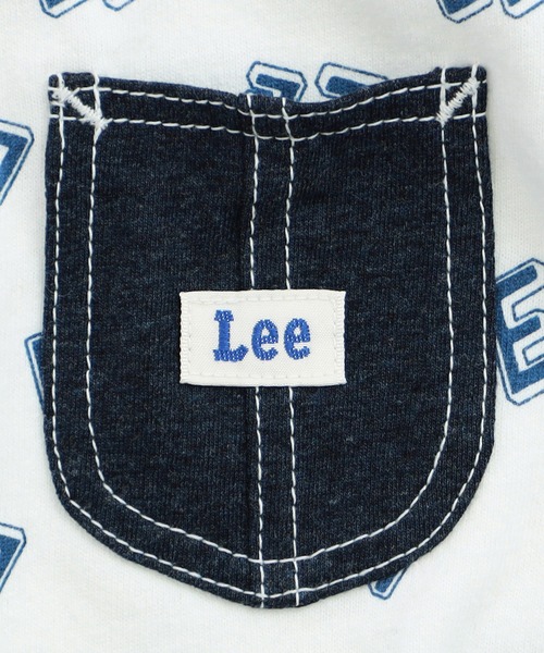 Lee（リー）の「Lee/リー【80cm】ベビー Leeロゴ 総プリント ショートスリーブロンパース（ロンパース・キッズ・ホワイト/ミント・80）」の3枚目の写真