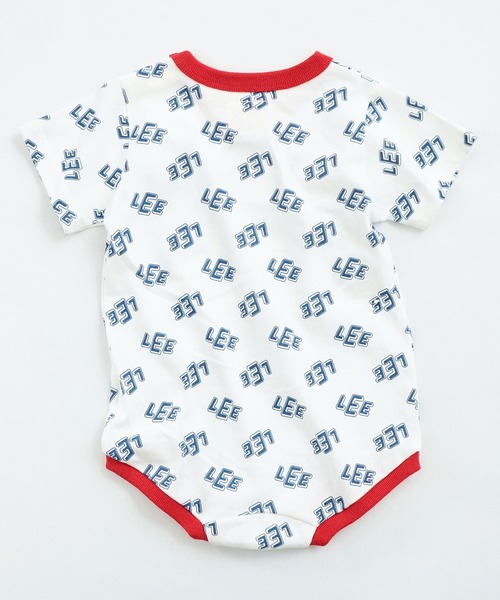 Lee（リー）の「Lee/リー【80cm】ベビー Leeロゴ 総プリント ショートスリーブロンパース（ロンパース・キッズ・ホワイト/ミント・80）」の8枚目の写真