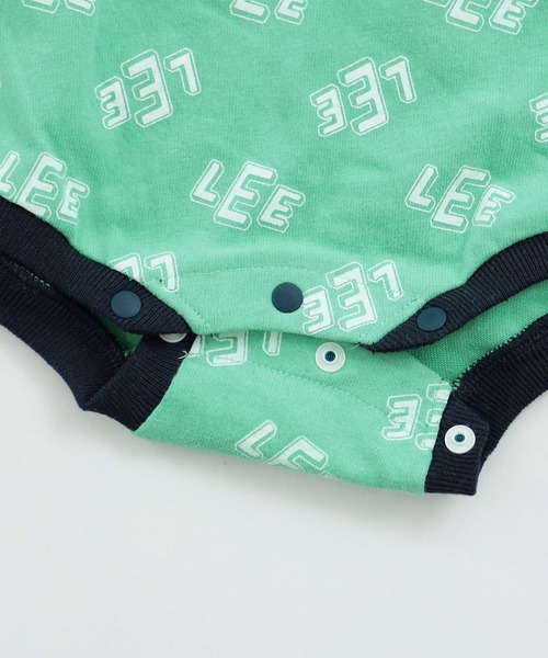 Lee（リー）の「Lee/リー【80cm】ベビー Leeロゴ 総プリント ショートスリーブロンパース（ロンパース・キッズ・ホワイト/ミント・80）」の12枚目の写真