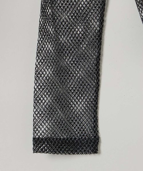 JEANASIS(ジーナシス)の「ハクメッシュLS TEE/112817(Tシャツ/カットソー・レディース・ホワイト/ブラック・FREE)」の6枚目の写真