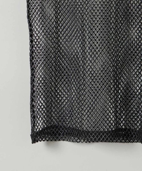 JEANASIS(ジーナシス)の「ハクメッシュLS TEE/112817(Tシャツ/カットソー・レディース・ホワイト/ブラック・FREE)」の7枚目の写真