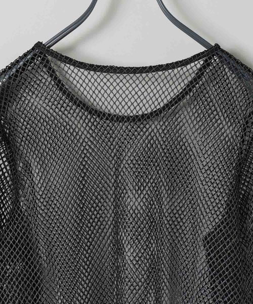 JEANASIS(ジーナシス)の「ハクメッシュLS TEE/112817(Tシャツ/カットソー・レディース・ホワイト/ブラック・FREE)」の8枚目の写真