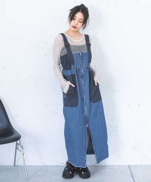 JEANASIS(ジーナシス)の「ハクメッシュLS TEE/112817(Tシャツ/カットソー・レディース・ホワイト/ブラック・FREE)」の13枚目の写真