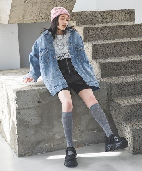 JEANASIS(ジーナシス)の「ハクメッシュLS TEE/112817(Tシャツ/カットソー・レディース・ホワイト/ブラック・FREE)」の14枚目の写真