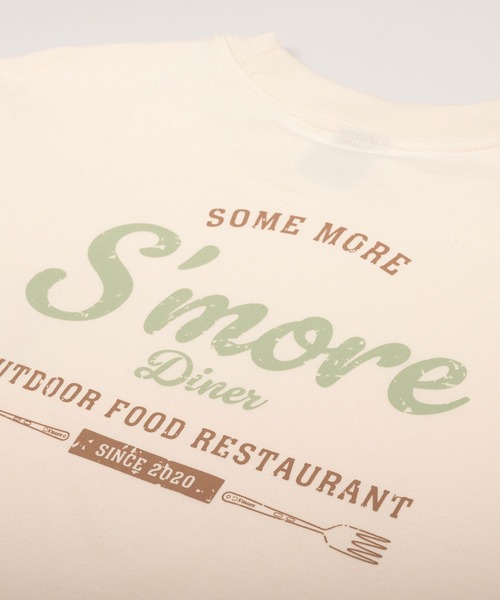 S'more(スモア)の「s'more diner long sleeve T-shirt ( スモアダイナーロングスリーブTシャツ )(Tシャツ/カットソー・レディース・ブラウン/ベージュ/ホワイト・X-LARGE/LARGE/MEDIUM/SMALL)」の13枚目の写真