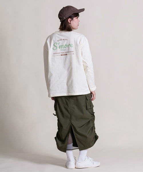 S'more(スモア)の「s'more diner long sleeve T-shirt ( スモアダイナーロングスリーブTシャツ )(Tシャツ/カットソー・レディース・ブラウン/ベージュ/ホワイト・X-LARGE/LARGE/MEDIUM/SMALL)」の6枚目の写真