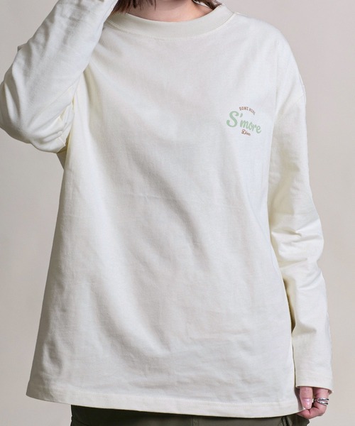 S'more(スモア)の「s'more diner long sleeve T-shirt ( スモアダイナーロングスリーブTシャツ )(Tシャツ/カットソー・レディース・ブラウン/ベージュ/ホワイト・X-LARGE/LARGE/MEDIUM/SMALL)」の7枚目の写真