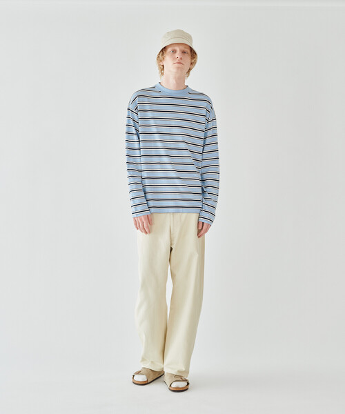 Bshop（ビショップ）の「RYE TENDER | 〈別注〉クルーネックニット MEN（ニット/セーター・メンズ・ブルー系その他5/ブルー系その他/ブラウン/ホワイト・3/2）」の18枚目の写真
