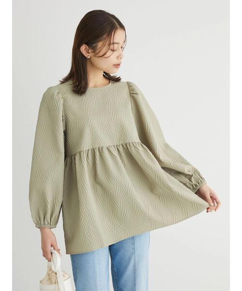 ELENCARE DUE（エレンカーレデュエ）の「・ELENCARE　DUE　フクレジャカードブラウス（シャツ/ブラウス・レディース・グレイッシュベージュ/アイボリー/ブラック/サックスブルー・FREE）」の22枚目の写真