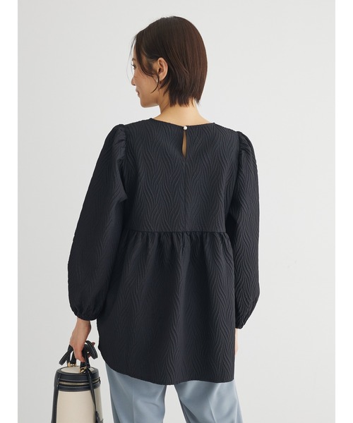 ELENCARE DUE（エレンカーレデュエ）の「・ELENCARE　DUE　フクレジャカードブラウス（シャツ/ブラウス・レディース・グレイッシュベージュ/アイボリー/ブラック/サックスブルー・FREE）」の10枚目の写真