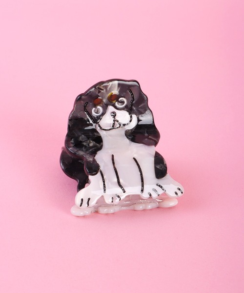 WESTSEA（ウエストシー）の「アニマルモチーフ　ヘアクリップ（バレッタ/ヘアクリップ・レディース・ベージュ/イエロー/ブラウン/ホワイト/ベージュ系その他/ブラック×ホワイト/ライトブルー/ブラック/イエロー系その他/ホワイト×ブラック・FREE）」の4枚目の写真