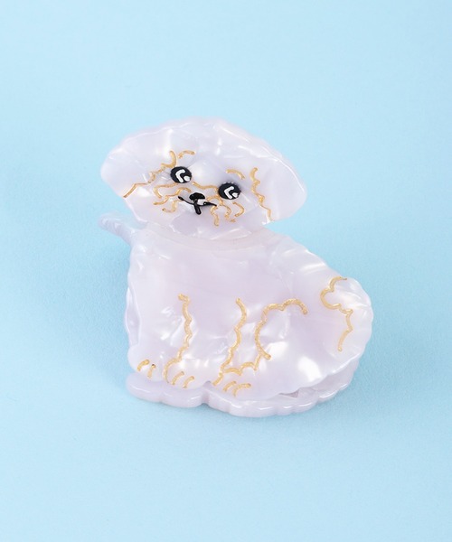 WESTSEA（ウエストシー）の「アニマルモチーフ　ヘアクリップ（バレッタ/ヘアクリップ・レディース・ベージュ/イエロー/ブラウン/ホワイト/ベージュ系その他/ブラック×ホワイト/ライトブルー/ブラック/イエロー系その他/ホワイト×ブラック・FREE）」の7枚目の写真