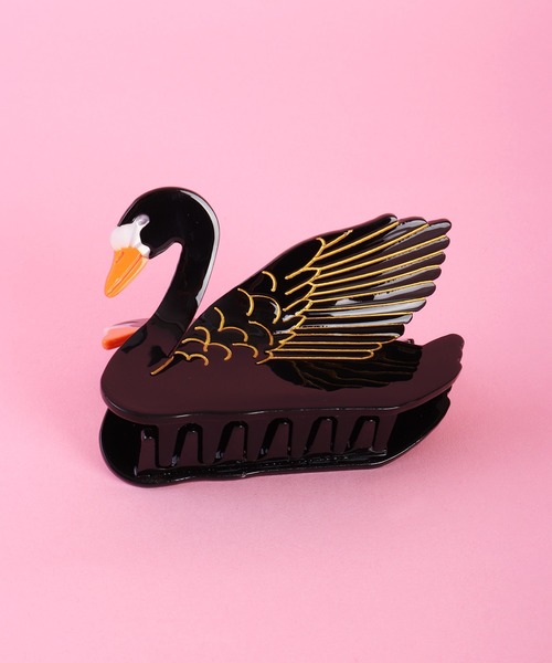 WESTSEA（ウエストシー）の「アニマルモチーフ　ヘアクリップ（バレッタ/ヘアクリップ・レディース・ベージュ/イエロー/ブラウン/ホワイト/ベージュ系その他/ブラック×ホワイト/ライトブルー/ブラック/イエロー系その他/ホワイト×ブラック・FREE）」の3枚目の写真