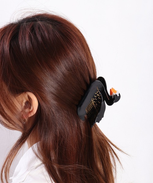 WESTSEA（ウエストシー）の「アニマルモチーフ　ヘアクリップ（バレッタ/ヘアクリップ・レディース・ベージュ/イエロー/ブラウン/ホワイト/ベージュ系その他/ブラック×ホワイト/ライトブルー/ブラック/イエロー系その他/ホワイト×ブラック・FREE）」の12枚目の写真