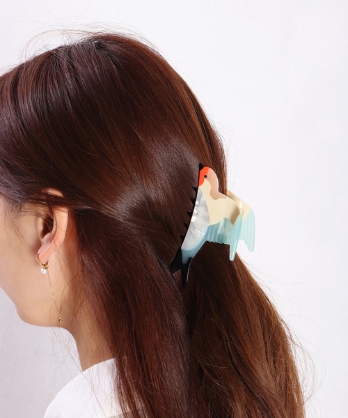 WESTSEA（ウエストシー）の「アニマルモチーフ　ヘアクリップ（バレッタ/ヘアクリップ・レディース・ベージュ/イエロー/ブラウン/ホワイト/ベージュ系その他/ブラック×ホワイト/ライトブルー/ブラック/イエロー系その他/ホワイト×ブラック・FREE）」の17枚目の写真