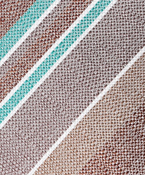 SHIPS: メランジ バスケット パステル ストライプ ネクタイ