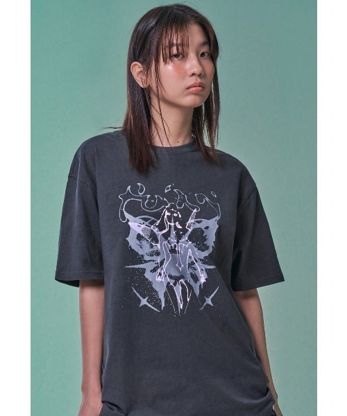 【セール】A'GEM/9 × .kom 『NASTY FANCY CLUB/ナスティーファンシークラブ』 NEBULA FOG TEE/ネビュラ Tシャツ（Tシャツ/カットソー）｜NASTY FANCY CLUB（ナスティーファンシークラブ）