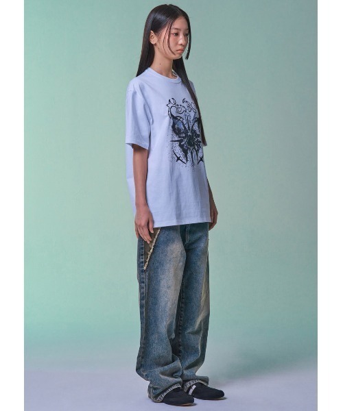 【セール】A'GEM/9 × .kom 『NASTY FANCY CLUB/ナスティーファンシークラブ』 NEBULA FOG TEE/ネビュラ Tシャツ（Tシャツ/カットソー）｜NASTY FANCY CLUB（ナスティーファンシークラブ）