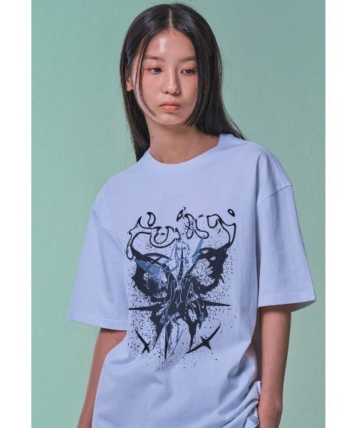 【セール】A'GEM/9 × .kom 『NASTY FANCY CLUB/ナスティーファンシークラブ』 NEBULA FOG TEE/ネビュラ Tシャツ（Tシャツ/カットソー）｜NASTY FANCY CLUB（ナスティーファンシークラブ）