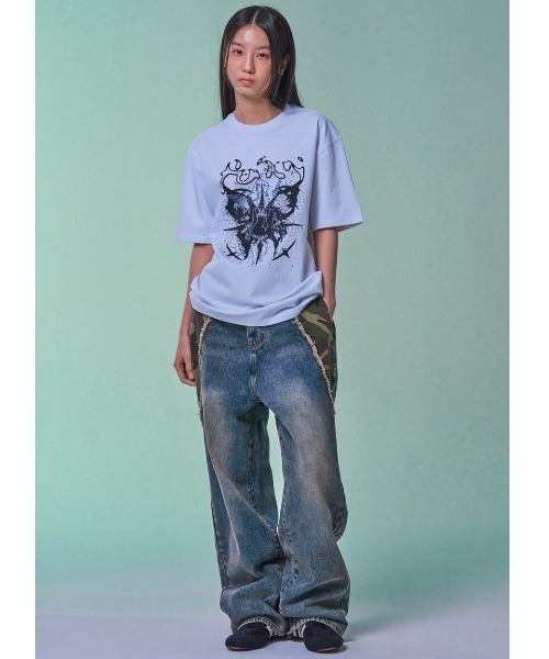 【セール】A'GEM/9 × .kom 『NASTY FANCY CLUB/ナスティーファンシークラブ』 NEBULA FOG TEE/ネビュラ Tシャツ（Tシャツ/カットソー）｜NASTY FANCY CLUB（ナスティーファンシークラブ）