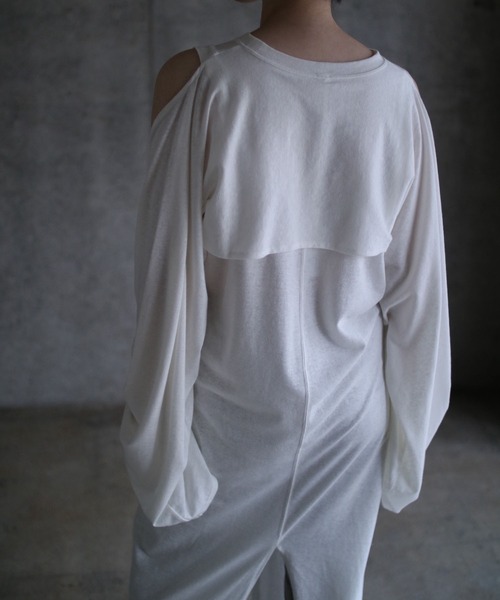 k3&co.(ケイスリーアンドコー)の「Multiple Ways Dress(ワンピース・レディース・チャコール/オフホワイト・ONE SIZE)」の7枚目の写真