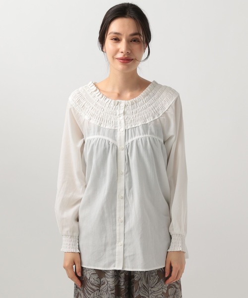 BAYFLOW(ベイフロー)の「オフショルブラウス(シャツ/ブラウス・レディース・グリーン/ブラック/オフホワイト・FREE)」の17枚目の写真