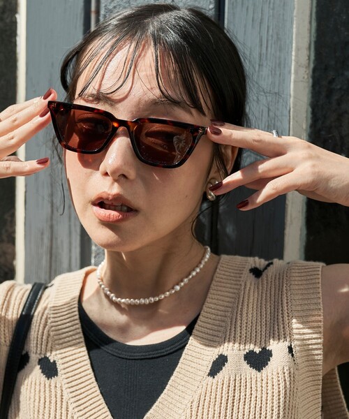 FREAK'S STORE（フリークスストア）の「Casselini/キャセリーニ ウェリントンアイウエア（サングラス・レディース・ブラウン/ブラック・ONE SIZE）」の2枚目の写真