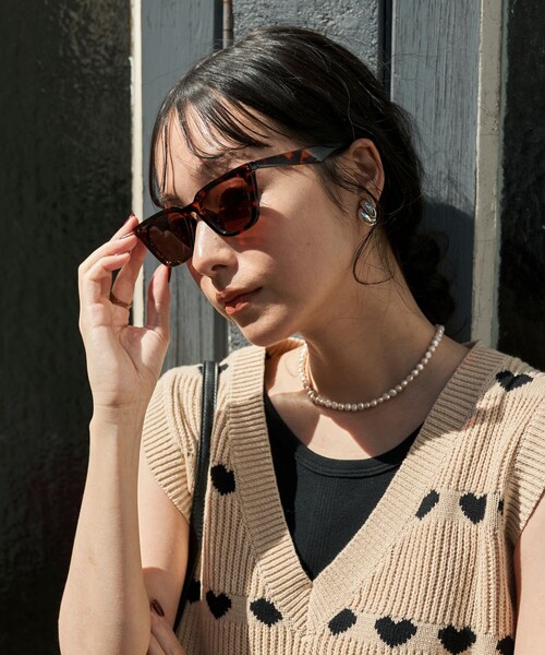 FREAK'S STORE（フリークスストア）の「Casselini/キャセリーニ ウェリントンアイウエア（サングラス・レディース・ブラウン/ブラック・ONE SIZE）」の5枚目の写真