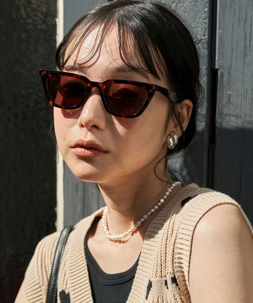 FREAK'S STORE（フリークスストア）の「Casselini/キャセリーニ ウェリントンアイウエア（サングラス・レディース・ブラウン/ブラック・ONE SIZE）」の6枚目の写真