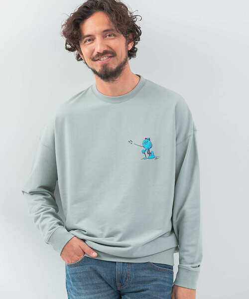 URBAN RESEARCH Sonny Label（アーバンリサーチサニーレーベル）の「OOPS×RYUAMBEコラボスウェット（スウェット・メンズ・ライトブルー/ブラック/ミント・MEDIUM/LARGE/X-LARGE）」の17枚目の写真