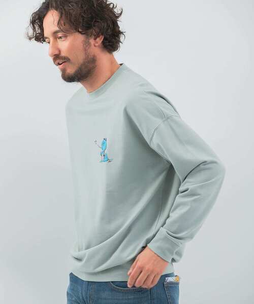 URBAN RESEARCH Sonny Label（アーバンリサーチサニーレーベル）の「OOPS×RYUAMBEコラボスウェット（スウェット・メンズ・ライトブルー/ブラック/ミント・MEDIUM/LARGE/X-LARGE）」の18枚目の写真