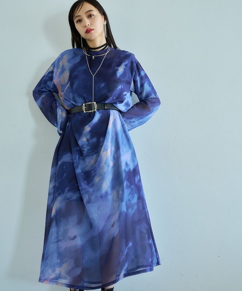HARE シアーマーブル柄ワンピース 楽天市場】【SALE／37%OFF】シアーマーブルガラワンピース HARE