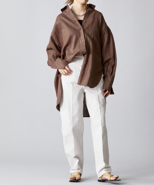 1er Arrondissement ウォッシュリネンシャツ ブラウス リネン 1er Arrondissement｜ウォッシュリネンシャツ | Rakuten Fashion