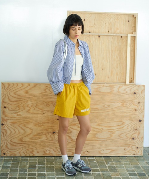 emmi（エミ）の「ウォッシャブル袖ボリュームブラウス（シャツ/ブラウス・レディース・オフホワイト/インディゴブルー/ストライプ・FREE）」の21枚目の写真