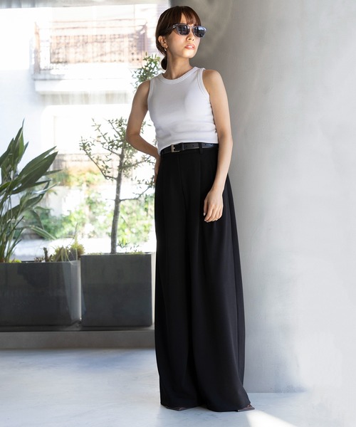 セール】【SETUP7】Two Tuck Wide Pant ツータックワイドパンツ