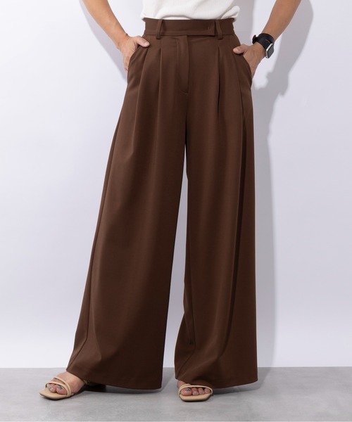 セール】【SETUP7】Two Tuck Wide Pant ツータックワイドパンツ