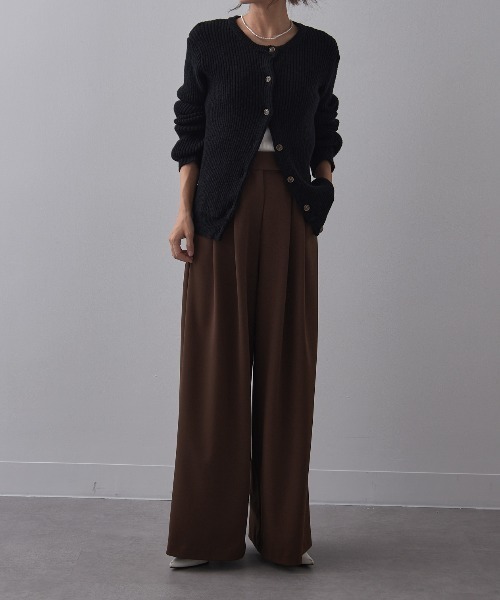 セール】【SETUP7】Two Tuck Wide Pant ツータックワイドパンツ