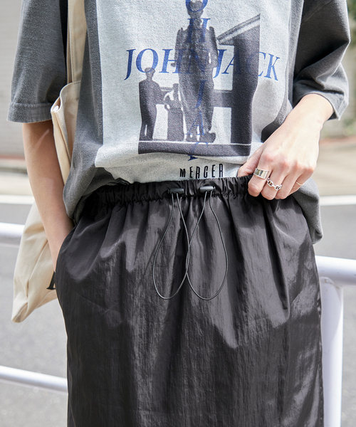 Spick & Span（スピックアンドスパン）の「ナイロンタフタイージースカート（スカート・レディース・ブラック・FREE）」の16枚目の写真