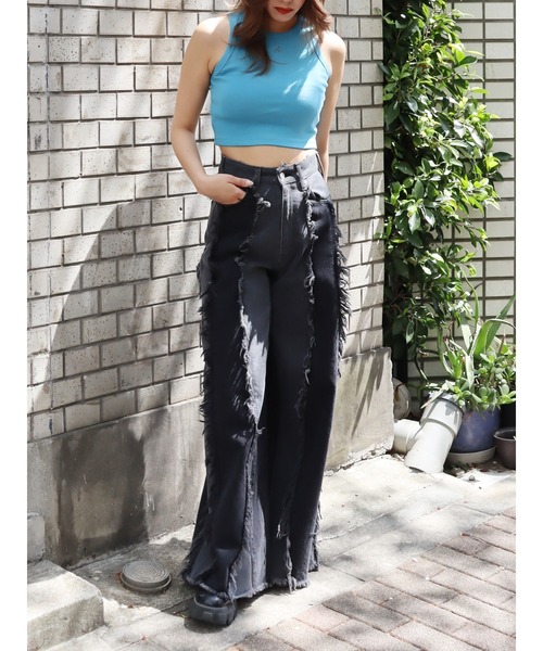 EVRIS（エヴリス）の「【ZOZO限定】ワンポイントアメスリタンクトップ（タンクトップ・レディース・ホワイト/ブラック/ピンク/ブルー・FREE）」の13枚目の写真