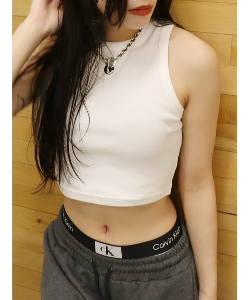 EVRIS（エヴリス）の「【ZOZO限定】ワンポイントアメスリタンクトップ（タンクトップ・レディース・ホワイト/ブラック/ピンク/ブルー・FREE）」の21枚目の写真